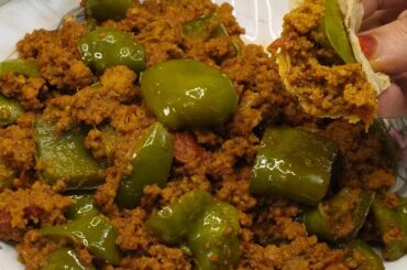 Shimla mirch keema| Ramadan special sehri aftaar menu| Time saving recipe| #shimlamirchqeema #qeema