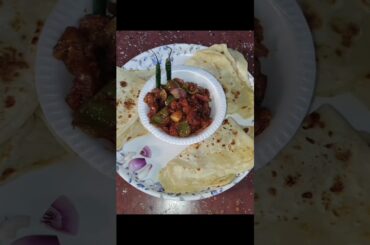 Chili soya recipe & Khasta porota #shorts #chillisoya #youtubeshorts #food #viralvideo