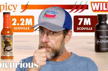 'Pepper X' Creator Ed Currie Tries 11 of the Hottest Hot Sauces in the World | Epicurious