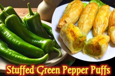 Air Fryer Magic: Stuffed Long Pepper Puff Pastry Recipe | New Ramadan Recipe 2025