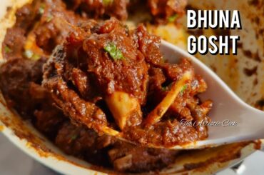 Bhuna Gosht | Mutton Bhuna Masala Recipe | Bhuna Mutton Fry | Mutton Pepper Fry