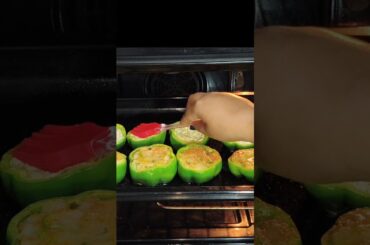 No fry Recipe | Stuffed 'n' Baked  Capsicum#stuffedcapsicumrecipe #bake #nofry #cooking #fypyoutube