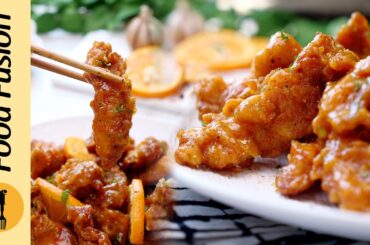 Orange Pepper Fried Chicken Recipe by Food Fusion