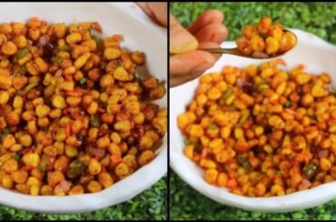 Crispy Corn Chilly - Restaurant Style Crunchy Corn Pepper Recipe