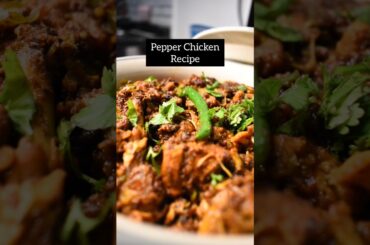 pepper chicken recipe #shortsfeed #shorts #pepperchickenrecipe #pepper #chicken