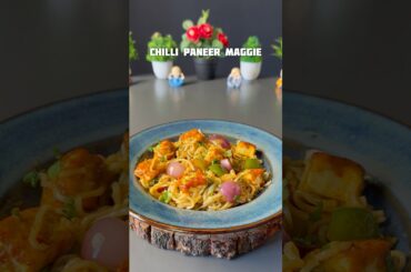 Trending recipe of Chilli Paneer Maggie #shorts #maggie #chillipaneer #recipe