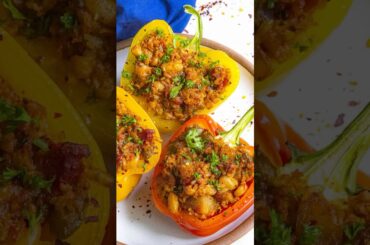 EASY & DELICIOUS Vegan Stuffed Peppers