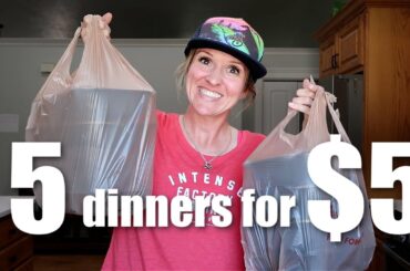 $5 DINNERS | FIVE Quick & Easy Cheap Dinner Recipes Made EASY! | Frugal Fit Mom