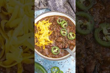 Brisket Chili that MELTS in your mouth