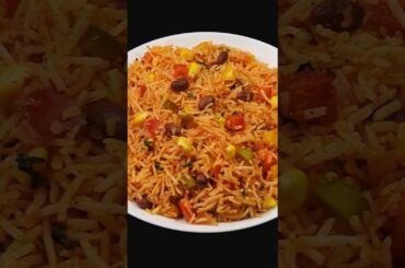 Mexican Rice Recipe | Quick & Easy Lunch Box Recipe | Variety Rice Recipe | Kids Lunch Box Recipe