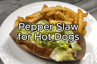 Pepper Slaw for Hot Dogs Recipe