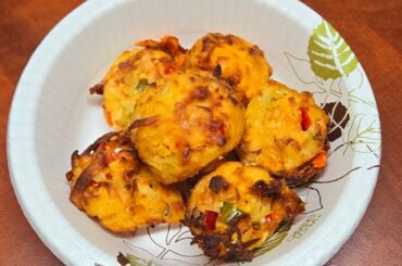 Veggie bites/Easy vegetable snack/ Lunchbox ideas/potato recipes/pepper/ shadruchulu colorful Life