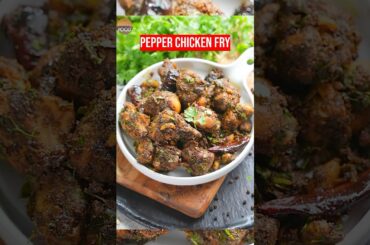 Pepper Chicken Fry Recipe !!