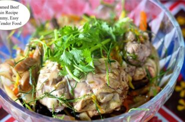 Steamed Beef Brain with Black Pepper Recipe and Fried Cauliflower with Black Mushroom