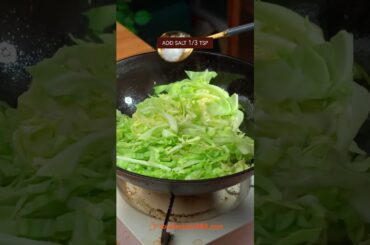 EASY STIR-FRIED CABBAGE WITH EGGS RECIPE #recipe #cooking #chinesefood #cabbage #egg #vegetables
