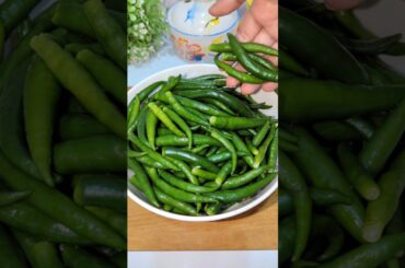 Spicy Green Chilli Pickle #shorts #pickle #recipe #trending #youtubeshorts #viralshorts #indianfood