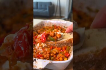 Chickpea and Pepper Bake - quick & easy | high protein & vegan