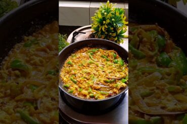 Pyaaj shimla mirch ki Sabji #shorts #shortvideo #food #recipe #viralshort #trending #ytshorts