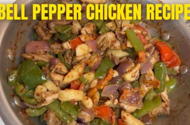Bell Pepper Chicken Recipe | Quick & Easy Pakistani Style Capsicum Chicken | Desi Kitchen In America