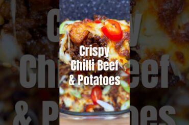Crispy Chilli Beef & Potatoes #recipe #thefoodieparent