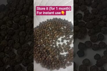 Kali mirch powder | Indian home cooking vlogs |  #shorts  #pepper