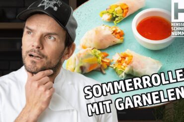 Schnelle Sommerrollen mit Garnelen und Sweet Chili Sauce aus dem Philips Steam Airfryer vom Henssler