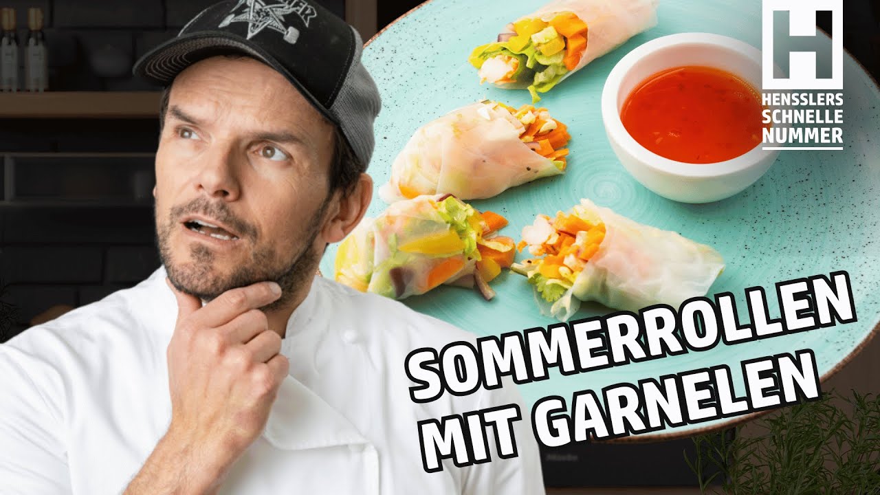 Schnelle Sommerrollen mit Garnelen und Sweet Chili Sauce aus dem ...