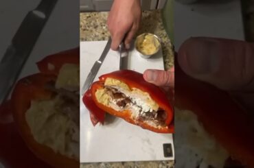 Low Carb Bell Pepper Sandwich