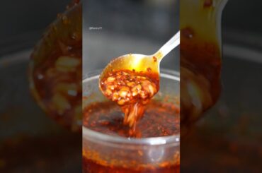 Homemade Chili Oil is best of the best #food #recipe #cooking #chili #shorts