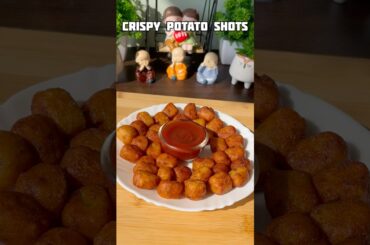 Trending recipe of crispy potato shots #shorts #recipe #snacks #potato #bread #shortsfeed #trending