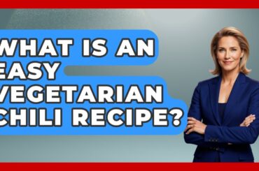 What Is An Easy Vegetarian Chili Recipe? - Obesity Fighters Club