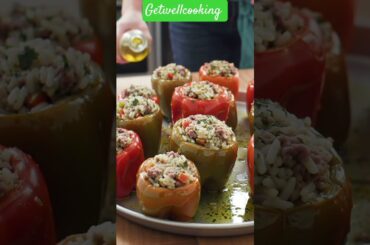 Stuffed peppers #cooking #food #recipe #shorts