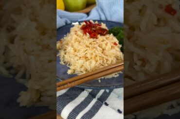 Garlic-Chili Stir Fry Rice | Quick & Flavorful Garlic Rice Recipe. #fyp #shorts #cooking #stirfry