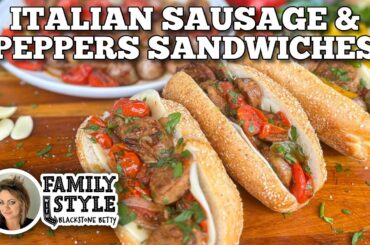 Italian Sausage & Peppers Sandwiches on the Blackstone Griddle