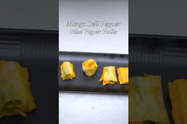 Mango Bell pepper rice paper rolls recipe | Mango recipes