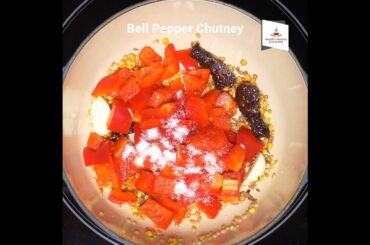 Bell Pepper Chutney (Red Capsicum Chutney)