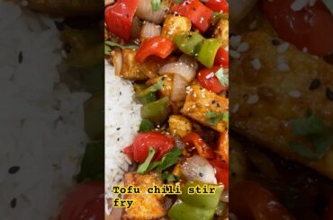 Tofu chili stir fry Recipe | Tofu chili Recipe | tofu recipe| #shorts #ytshorts #shortsvideo #tofu
