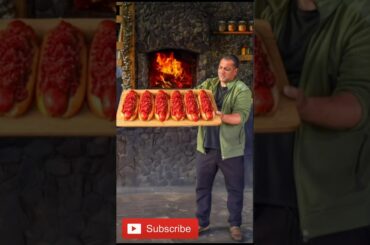 Giant Chili Dogs Cooked Over Open Fire Wilderness Style Hot Dogs