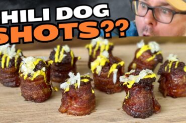 You've NEVER Had CHILI DOGS Like THIS Before! Chili Hot Dog Shots - The Perfect Smoked Appetizers!