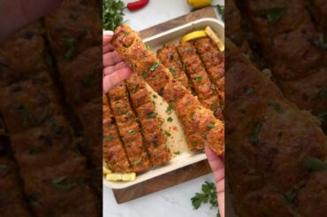 CHILLI LEMON SHEET PAN KEBABS #food #cooking #recipes #shortsfood #lifestyle