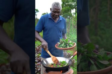 Stir Fried Greens with Garlic & Chili #SpicyGreens #VillageCooking #BurundiFlavors #GrandpaWisdom