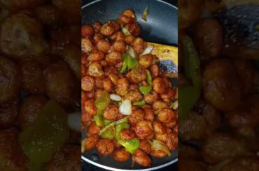 Soyabean chilli/soyabean recipe #viral #shorts #trending