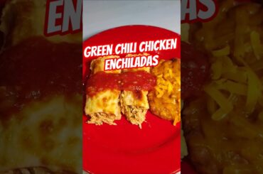 Green Chili Chicken Enchiladas  #recipe #asmrcooking #chefselection #cooking #food #foodie