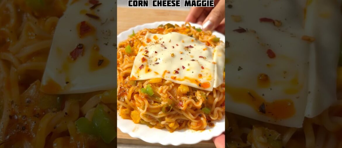 Viral Corn Cheese Maggi recipe #shorts #cheese #maggi #recipe #easyrecipe #shortsfeed #trending