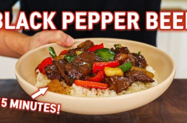 The Easiest Beef Stir Fry You Can Eat Everyday l Black Pepper Beef in 15 Minutes