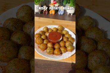 Crispy potato bombs recipe #shorts #recipe #snacks #potato #trending #viral #shortsfeed #shortvideo