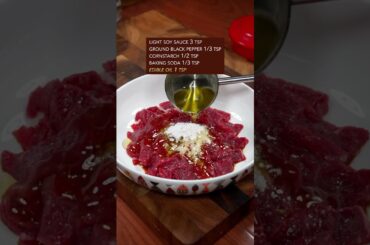 EASY STIR-FRIED BEEF WITH PEPPERS RECIPE #recipe #cooking #chinesefood #beef #pepper