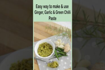Ginger Garlic Green Chili Paste   #dryveg  #homemade  #gingergarlicpaste   #howtomake