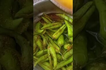 Green chili recipe - Hari mirch ka Achar #shorts #viral