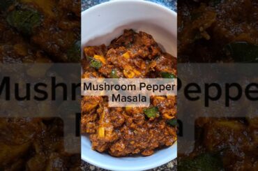 Mushroom Pepper Masala | Kalan Milagu Masala | Venkatesh Bhat Style Recipe #shorts #ytshorts